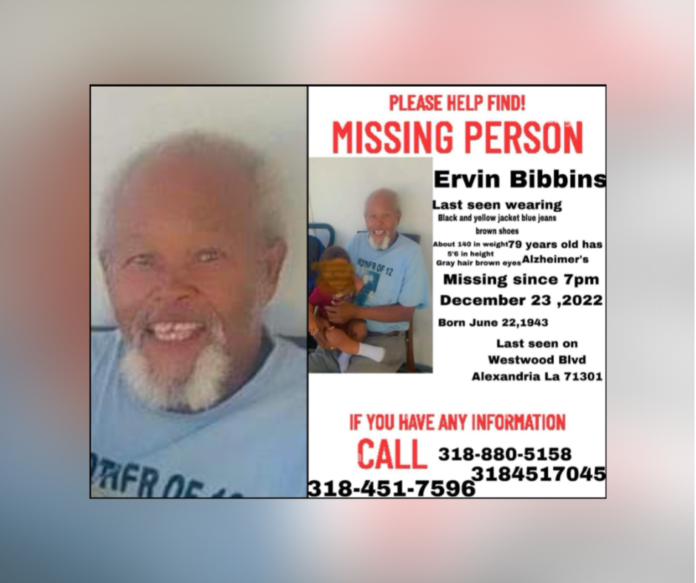 Search for Ervin Bibbins, 79: Friends and family form a search party to find a missing elderly man