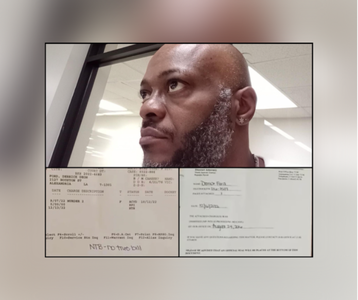 A Rapides Grand jury clears man accused of the second-degree murder of a woman in March of 2022