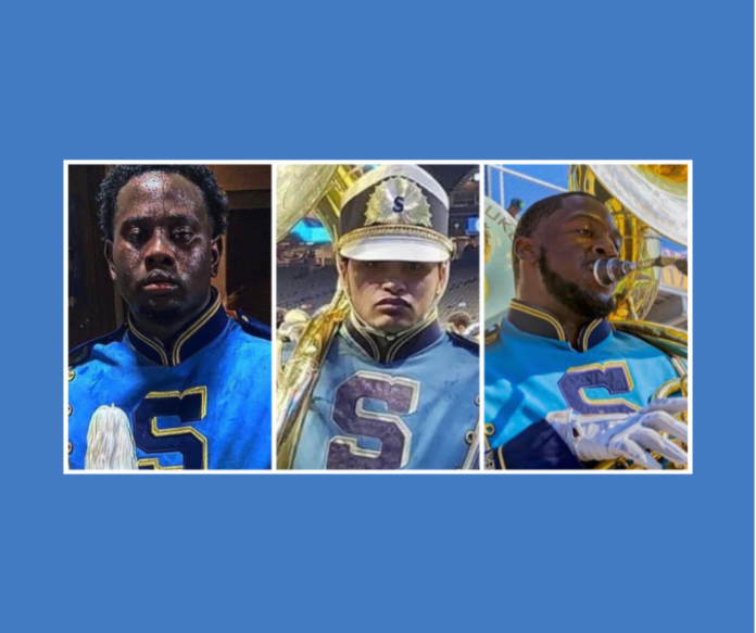 Three members of Southern University's Human Jukebox killed (left to right) Tyron Williams, Brody Moore, and Dylan Young