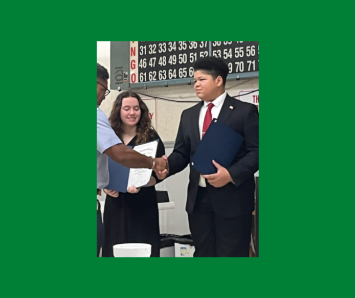 Peabody Magnet High School student won 1st place in the Alexandria American Legion Oratorical Contest