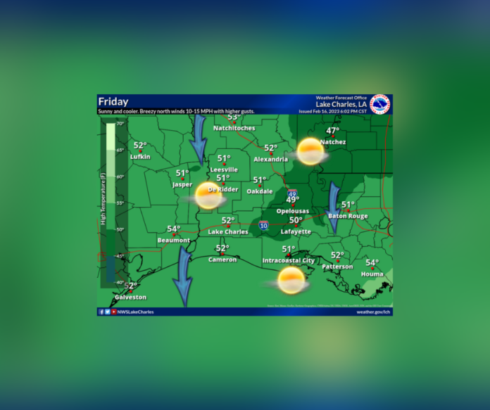 Friday's Weather (2/17/2023)