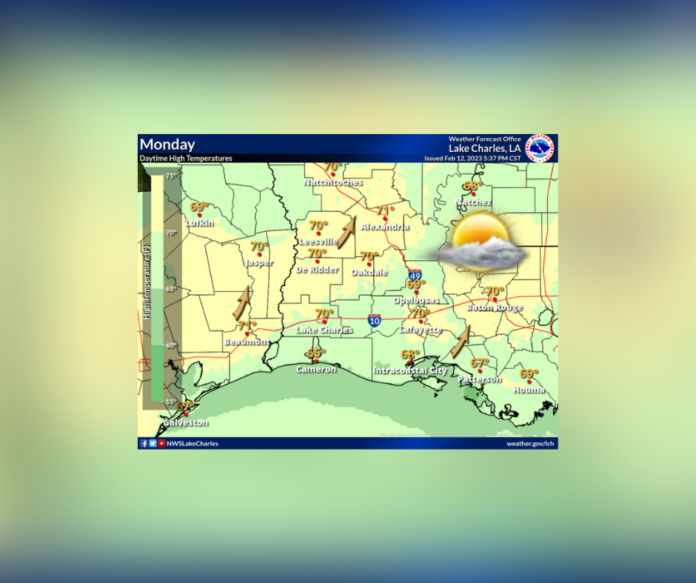 Monday's Weather (2/13/2023)