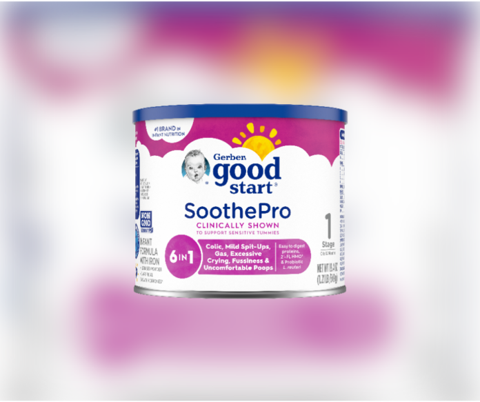 RECALL:  Gerber Good Start SootheProTM Powdered Infant Formula (Photo: FDA)