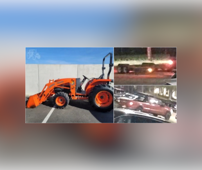 Alexandria: Tractor stolen from a business on MacArthur Drive