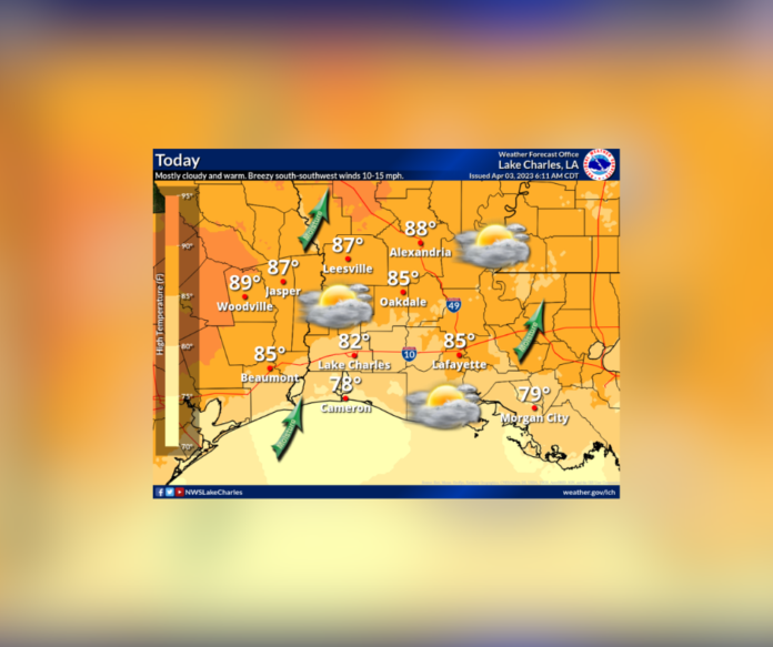 Monday's Weather (4/3/2023)