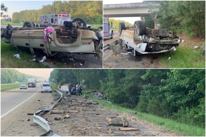 Sabine man avoids severe injuries in a single-vehicle crash on I-49 (Source: NPSO)