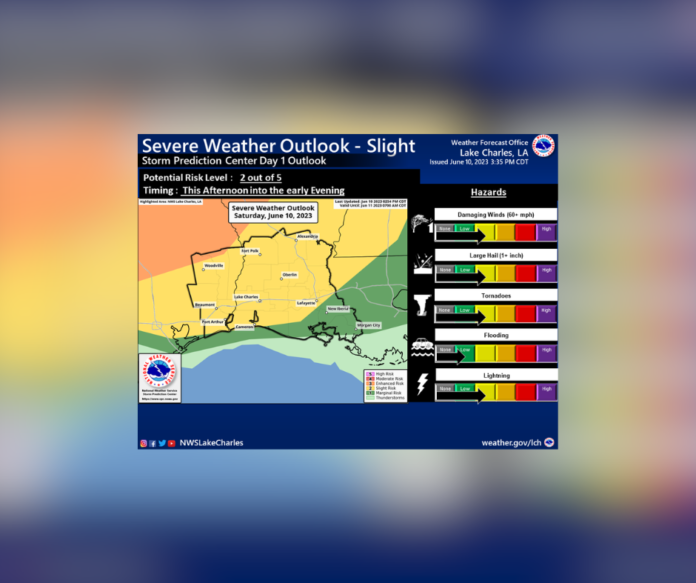 Special Weather Statement: Issued by NWS Lake Charles (6/10/2023)