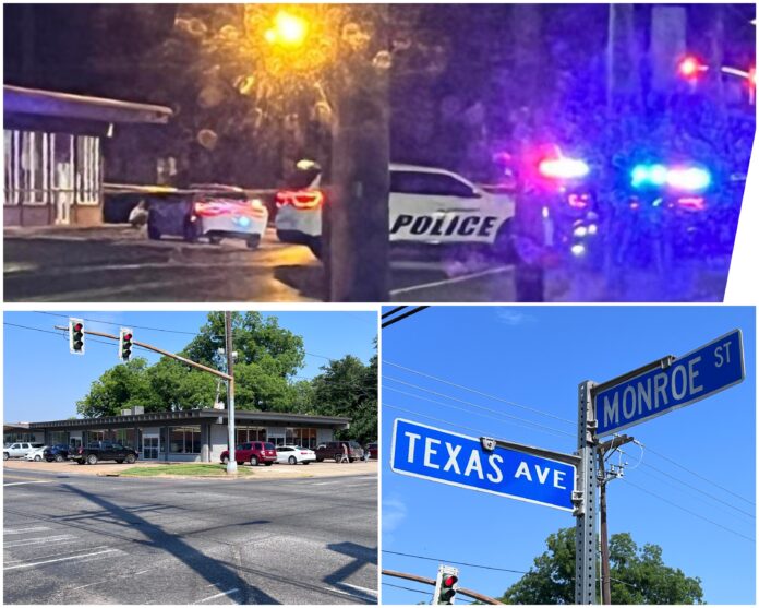 Alexandria: Saturday's early morning hit-and-run at the intersection of Texas and Monroe (Source: APD FB, UC Follower)