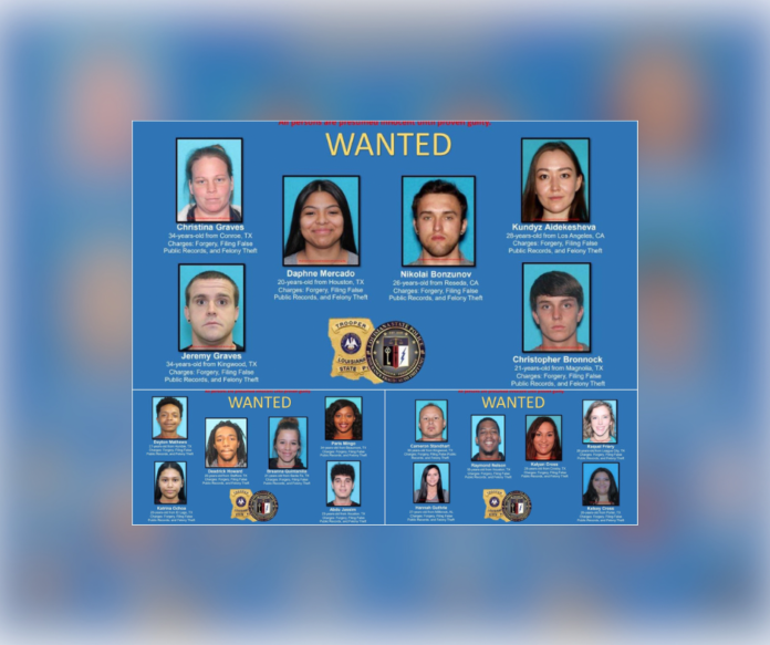 Auto Theft Investigation Leads to 16 Arrests, 18 Suspects Still Wanted