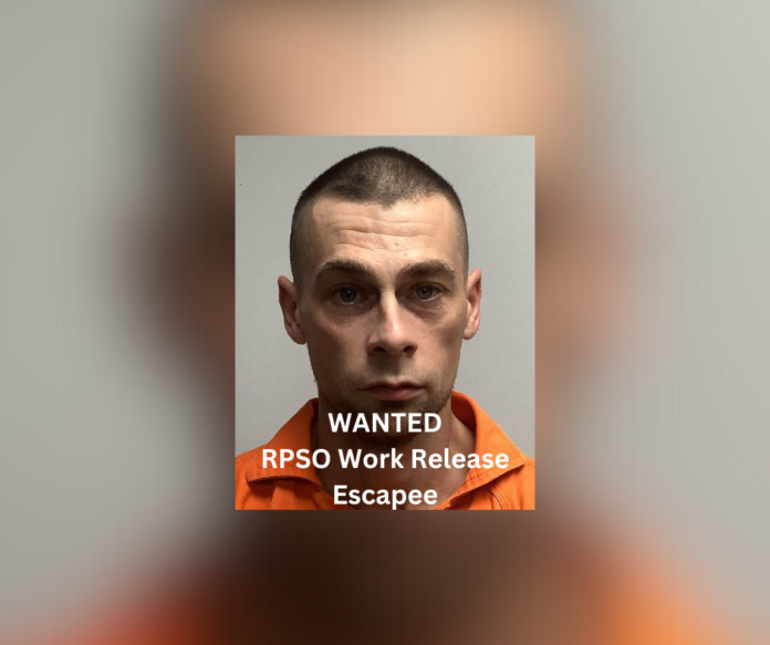 RPSO Inmate escaped during work release at the Tioga Substation yesterday; sheriff's deputies currently searching the Elmer Community