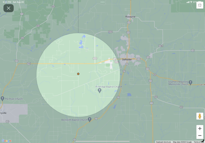 Beauregard Parish: Mandatory Evacuation for Seth Cole Road