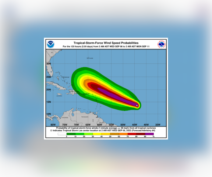 Tropical Storm Lee (Update)