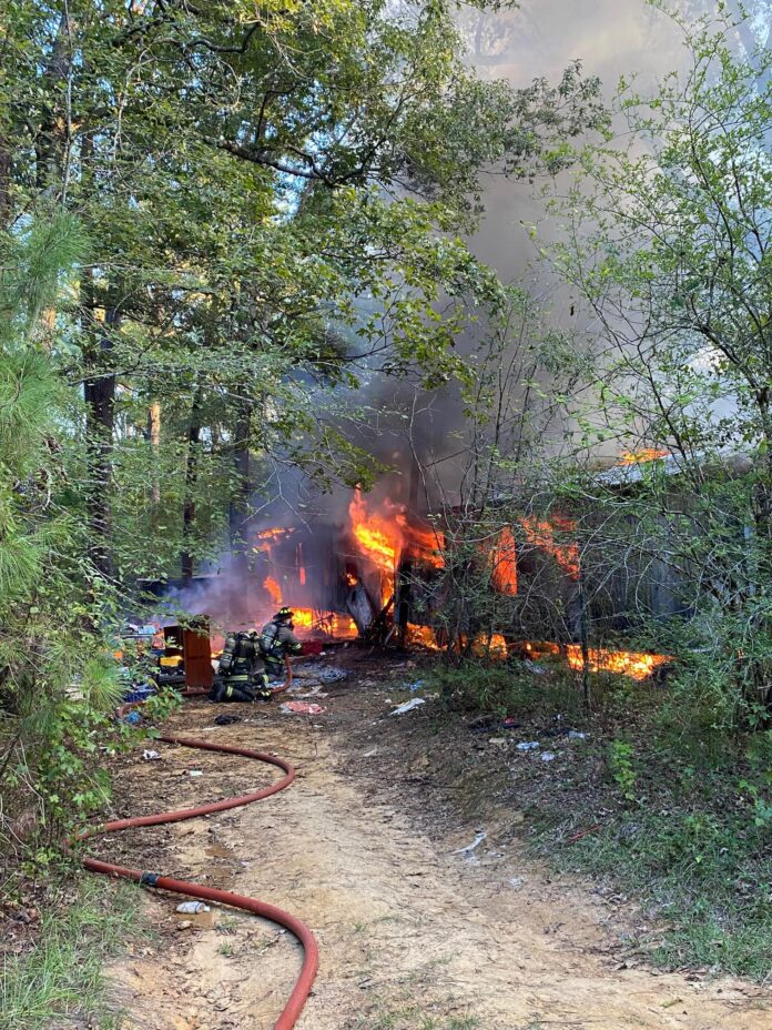 NPSO AND NPFD #6 RESPOND TO MOBILE HOME FIRE NEAR HAGEWOOD