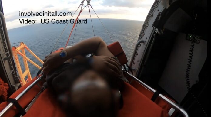 Coast Guard medevacs man offshore Grand Isle, La. (Source: USCG