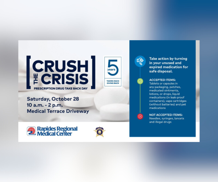 Rapides Regional and Rapides Parish Sheriff's Office to host Crush the Crisis