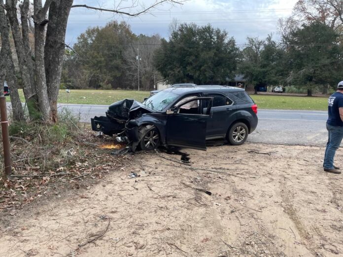 Man injured in a single-vehicle crash on US 71 North of Campti (Source: NPSO)