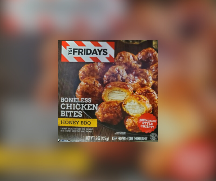 RECALL: TGI Friday's Boneless Chicken Bites Honey BBQ Chicken