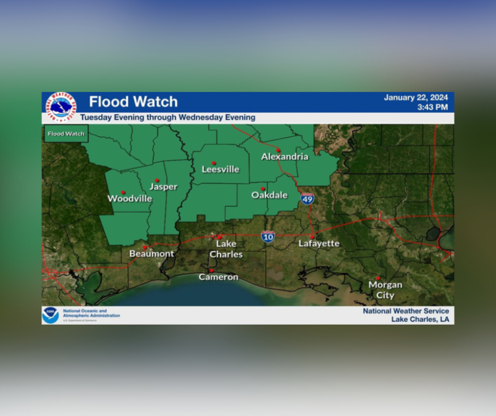 Flash Flood Watch for Southeast Texas and Central Louisiana