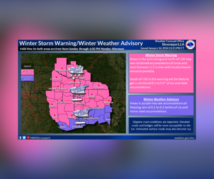 NWS: Northwest Louisiana (1/15/2024)