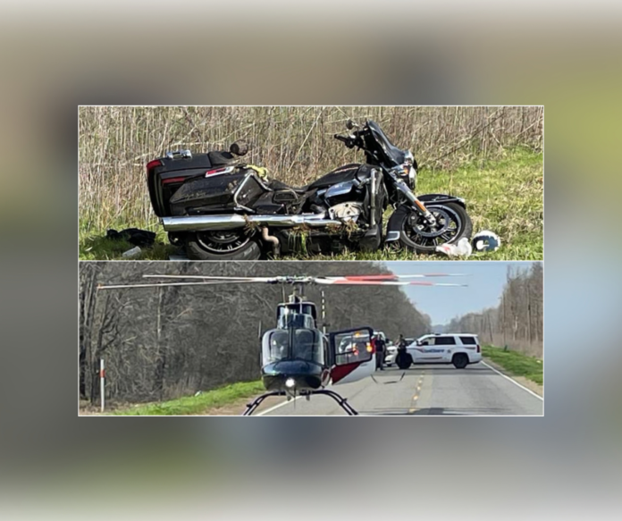 First Responders Respond to Motorcycle Crash on US-71, North of Clarence (Source: NPSO)