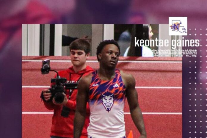 Keontae Gaines Clinches Men's SLC Track Athlete of the Week Award with Stellar 60-Meter Dash Performance (Source: Southland Conference)