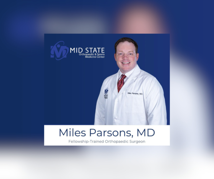 Dr. Miles Parsons Marks Five Months of Exceptional Hand and Upper Extremity Orthopaedic Care at Mid State Orthopaedic & Sports Medicine Center