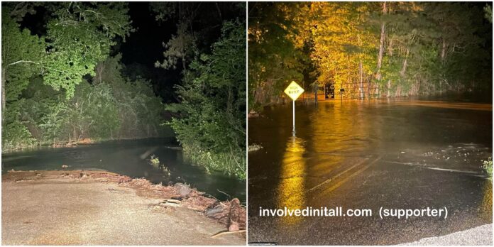 Flooding Strikes Forest Hill and Glenmora: Roadways Submerged, Travel Disrupted