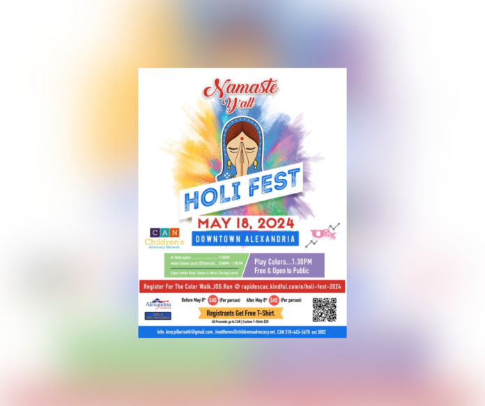 Experience the Magic of Holi Fest 2024 & Color Walk for Kids in Downtown Alexandria