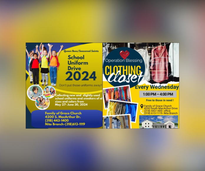 Queen Bees/Seasoned Saints Announce School Uniform Drive and Weekly Clothing Closet