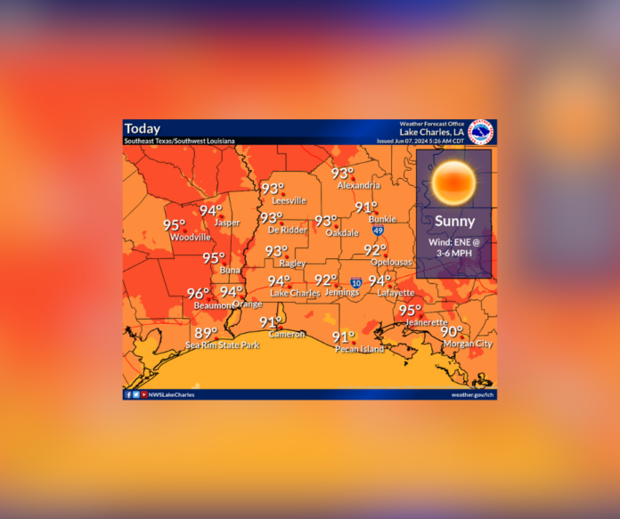 Central Louisiana Basks in Sunshine This Weekend, Rain Arrives Early Next Week (6/7/2024)