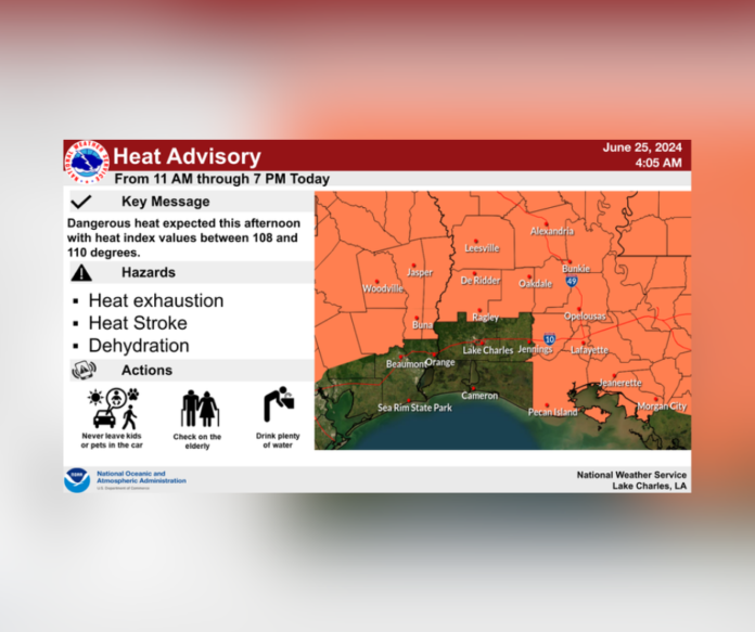 Cenla's Weather (6/25/2024) - Weather Advisory: Heat Wave Sweeps Across the Region (NWS-LC)