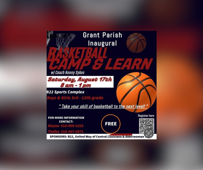 Grant Parish Inaugural Basketball Camp & Learn!