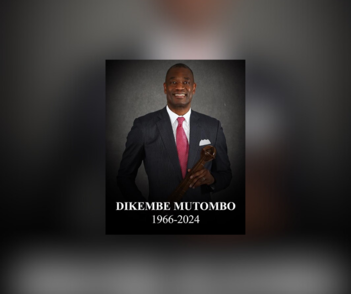 Dikembe Mutombo Passes Away, Remembered for His Generosity and Compassion Worldwide (Image source: NBA FB)