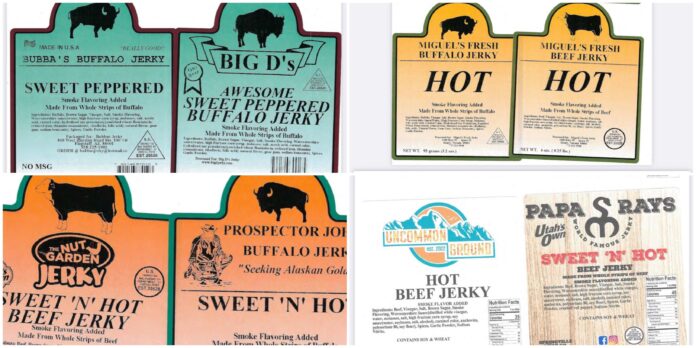 Nationwide Recall Issued for Beef Jerky and Exotic Meat Snacks Due to Undeclared Allergen