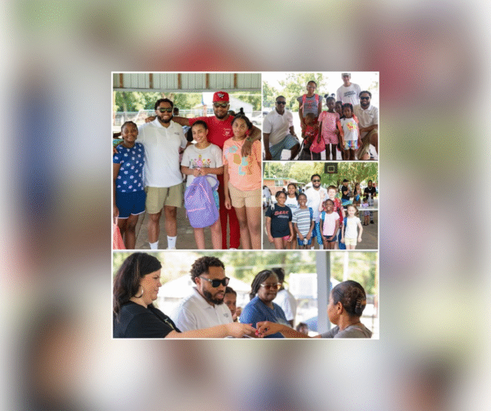 Derrick Johnson & Associates Hosted Back-to-School Backpack Giveaway in Cheneyville and Bunkie