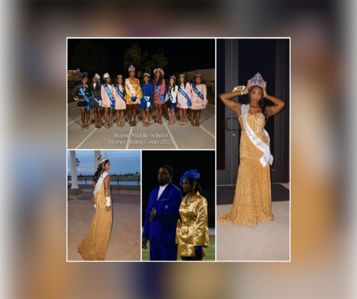 Brame Middle School Crowns 2025 Homecoming Queen K’Lina Bates Brame Middle School Crowns 2025 Homecoming Queen K’Lina Bates