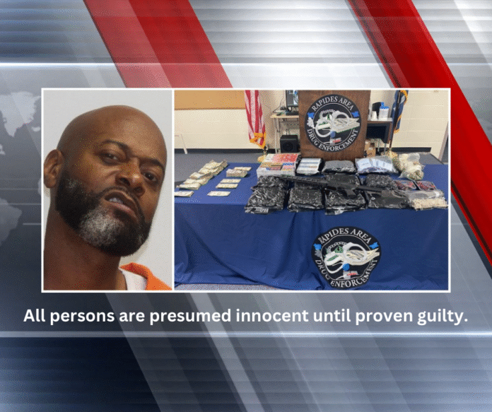 RADE Agents Arrest Alexandria Man After Seizing Drugs, Cash, and Rifle