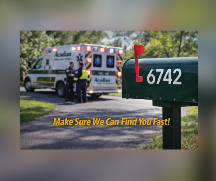 Acadian Ambulance urges residents to use clearly marked home addresses to help first responders reduce emergency response times. Learn simple visibility tips.
