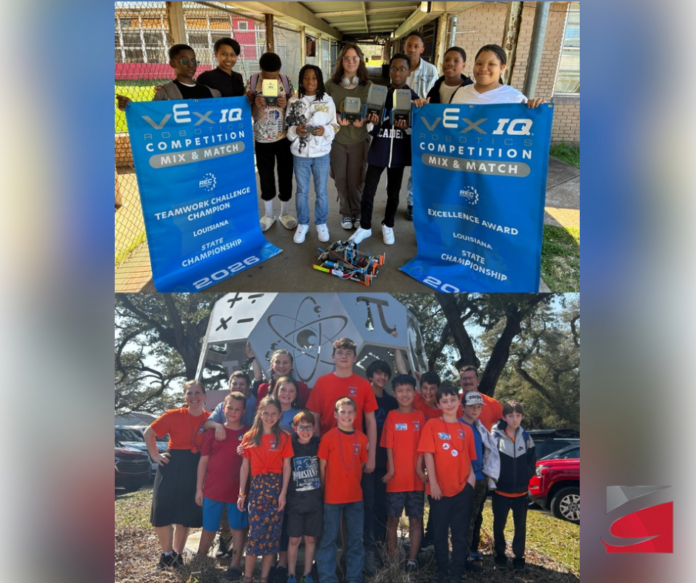 Central Louisiana Robotics Teams Advance to World Championship After State Win