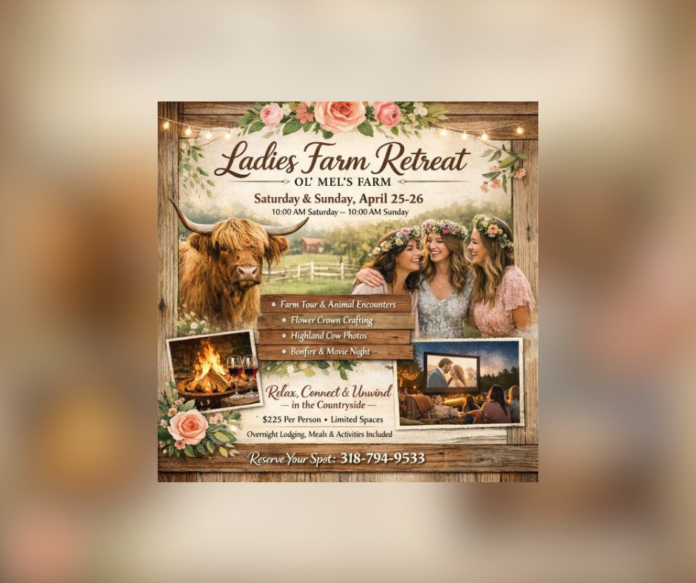 🌿 Ladies Farm Retreat Returns to Ol’ Mel’s Farm