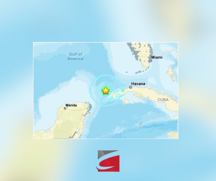 Magnitude 6.1 Earthquake Strikes Gulf of America West of Cuba