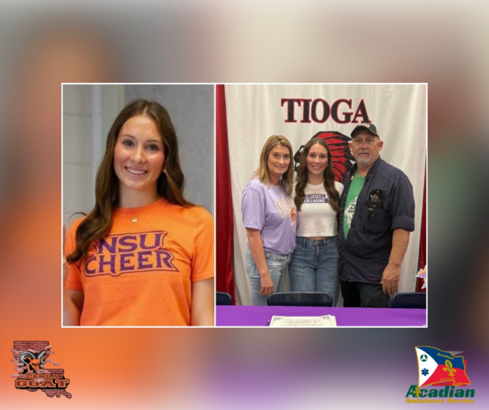 Tioga Cheer Captain Lauren Taylor Joins Northwestern State University Cheer Team