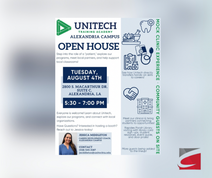 Unitech Alexandria Campus to Host Open House and Mock Clinic Experience Aug. 4